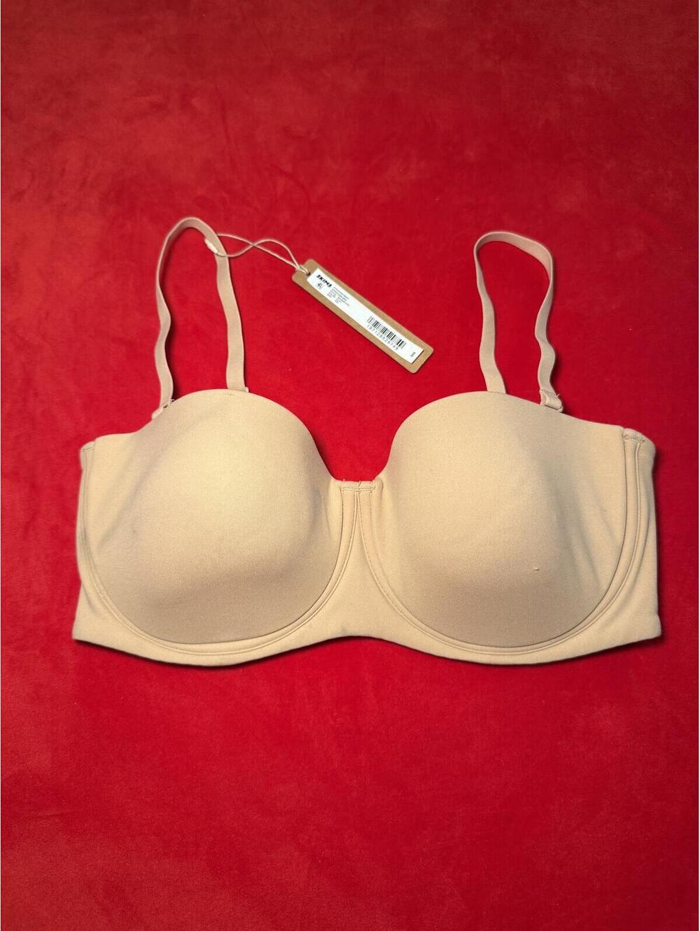Skims Fits Everybody Strapless Bra Color Clay Size 34D